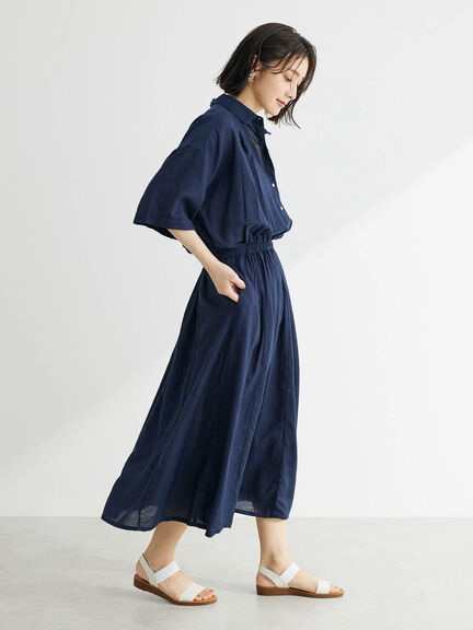 Gokujo Indian Cotton Collar Dress