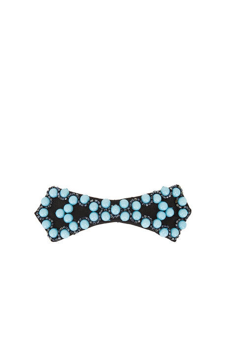 Blue Bowtie Barrette