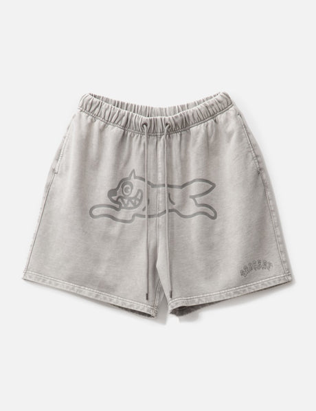 GROCERY X ICECREAM SNOW WASHED RUNNING DOG SWEAT SHORTS