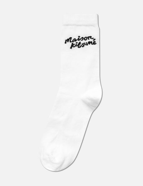 Maison Kitsune Handwriting Socks