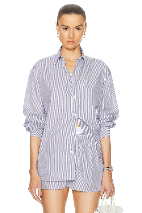 Embroidered Oversized Shirt