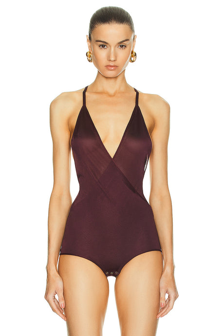 Plunge Neck Bodysuit