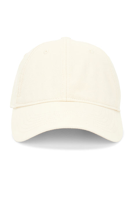 Leather Trim Cotton Cap