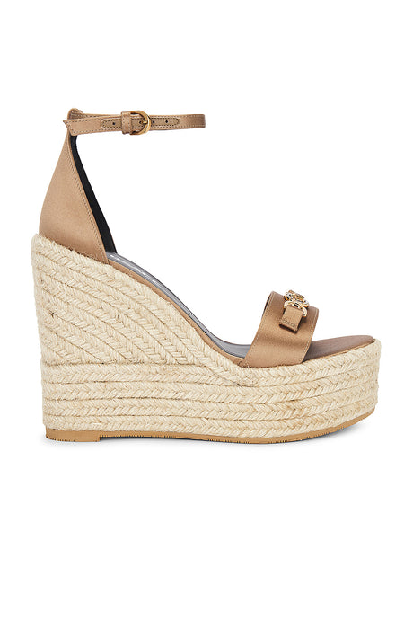 Fabric Wedge Espadrille Sandal