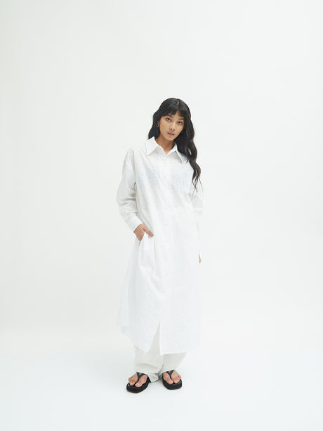 Zakia Embroidery Shirt Dress